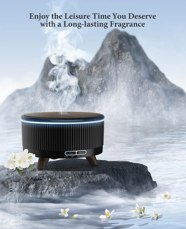 Diffusers for Essential Oils Large Room, 500Ml Aromatherapy Diffuser Gradient - Dark Blue