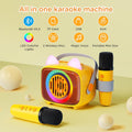 Mini Karaoke Machine for Kids, Portable Bluetooth Speaker with 2 Wireless Microphones, Toys Gift for Girls and Boys Birthday Party Gifts for