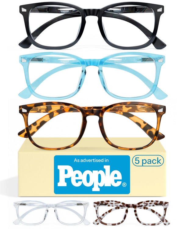CCVOO Reading Glasses for Women/Men, Eyeglasses, Blue Light Readers for Women/Men, Computer Eye Glasses, Cheaters