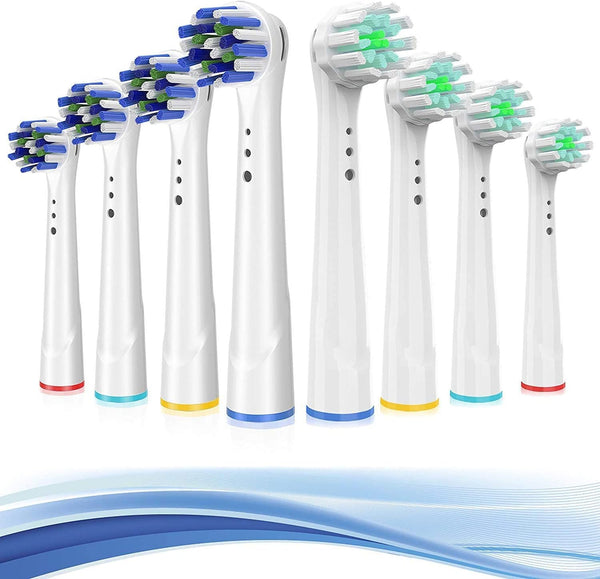 Replacement Toothbrush Heads for Oral B Braun, 8 Pack Professional Electric Toothbrush Heads, Precision Clean Brush Heads Refill Compatible with