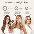 AIMIKE round Brush for Blow Out, Medium round Hair Brush Nano Thermal Ceramic & Ionic Tech, for Blow Drying & Styling, Curling and Shine - 2.9