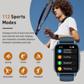 Smart Watch for Men Women, 1.85" HD Screen Smartwatch (Answer/Make Call) with Heart Rate Sleep Monitor Pedometer, 110+ Sports Mode Fitness Watch,