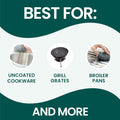 Scotch-Brite Stainless Steel Scrubber, Dish Scrubbers for Cleaning Kitchen and Household, Dishes, 3