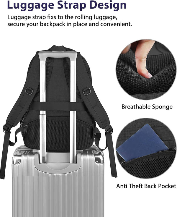 MATEIN 15.6 Inch Backpack for Men Women, Professional Business Laptop Backpack with Multiple Organization Pockets, Water Resistant Casual Daypack