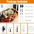 Furniture Anchors (10 Packs) anti Tip Furniture Anchors for Baby Proofing, Furniture Wall Anchor Earthquake Straps for Furniture Dresser Wall