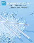 4-Pack Replacement Straws for Hydro Flask Wide Mouth Bottle Hydroflask Straw Lid, 4 BPA-FREE Straws and 4 Straw Cleaning Brushes