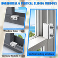 Sliding Window Locks (6 Sets), Window Locks for up and down Windows and Horizontal Windows, Window Security Bars, Window Security Lock with