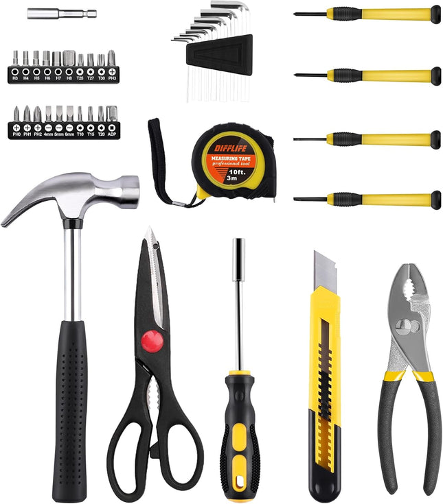 40-Piece Tool Set - General Household Hand Tool Kit with Plastic Toolbox Storage Case… 40 Piece