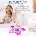 Toysical Makeup Kit for Teens - Flower Palette Gift Set for Teen Girls and Women - Makeup for Girls 10-12 - Petals Expand to 3 Tiers - Variety