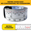 Fastcap Peel & Stick Standard/Metric Measuring Tape - Perfect for Professionals and Home Improvement - Ideal for Layout & Cutting Stations - 16