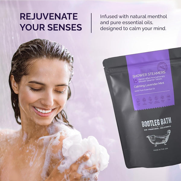 Shower Steamers Aromatherapy 15 Pack, Lavender Shower Bombs, Great Mother'S Day Gift, 100% Pure Essential Oil, All Natural, for Men and Women,