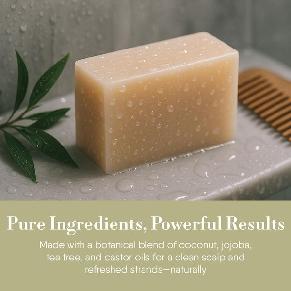 360Feel Original Shampoo Bar - Nourishing and Moisturizing Anti-Dandruff Natural Shampoo Bar - Handmade with Essential Oils - Travel Friendly and
