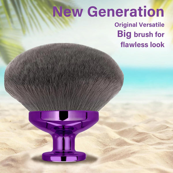 Extra Large Body Makeup Brush for Self Tanner, Leg Makeup &Bronzer Blend,90 Mm Wide-Headed Kabuki Brush Provides More Even &Pretty Application,