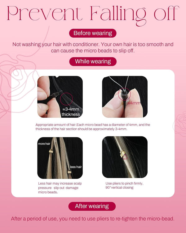 Moresoo Micro Link Hair Extensions Human Hair Bleach Blonde Micro Loop Hair Extensions Real Human Hair White Blonde Microlink Extensions Human