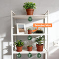 T4U 4 Inch Plant Pots 18-Pack, Small Flower Pots with Saucer and Drainage Hole, Durable Plastic Pots, Nursery Small Flower Pot Bulk for Plants,