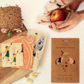 Parforna Beeswax Food Wraps - Reusable & Sustainable Wraps in 3 Sizes, Plastic Film Alternative, Food Storage Wraps, Bread Sandwich Wrapper,
