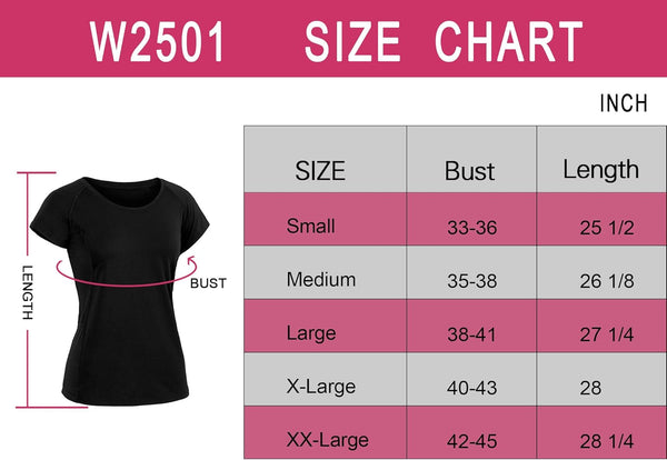 CADMUS Women'S Workout Shirts for Running Yoga Tee Shirts Dry Fit Pack of 3