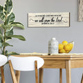Jetec Bible Verse Scripture Wall Signs, as for Me and My House We Will Serve the Lord, with God All Things Are Possible, God Is within Her She