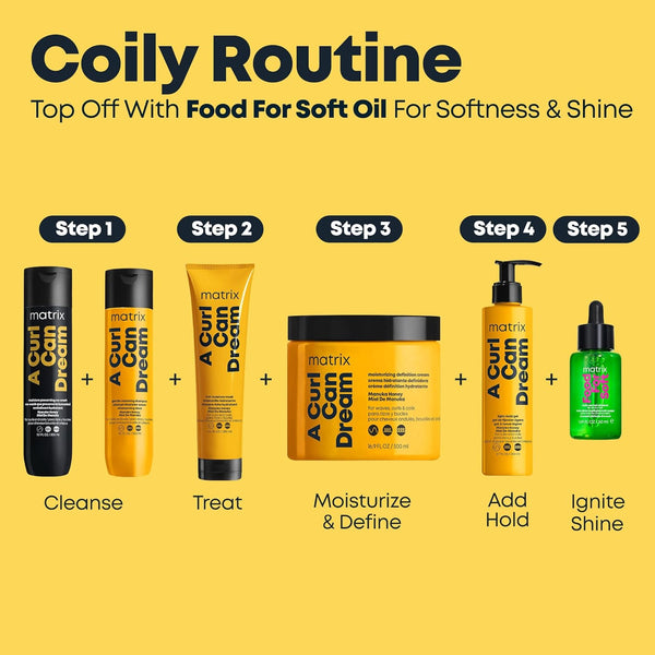 Matrix a Curl Can Dream Deep Cleansing Shampoo for Curly & Coily Hair, Clarifying Shampoo, Preserves Curl Pattern, Removes Build Up, Silicone-Free