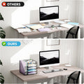 Marbrasse Desk Organizers and Accessories, 5-Tier Paper Letter Tray Organizer with File Holder, Mesh File Organizer, Office Desk Accessories &