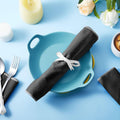 6 Pcs anti Tarnish Silver Storage Bags Silver Storage Cloth Felt Flatware Organizer anti Tarnish Protector Bags Place Setting Roll with White