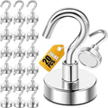 DIYMAG Magnetic Hooks, 30Lbs+ Magnet Hook 2025 Cruise Cabin Ship Essentials Heavy Duty Strong Magnets Refrigerator Fridge Hanging for Classroom
