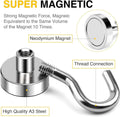 DIYMAG Magnetic Hooks, 30Lbs+ Magnet Hook 2025 Cruise Cabin Ship Essentials Heavy Duty Strong Magnets Refrigerator Fridge Hanging for Classroom