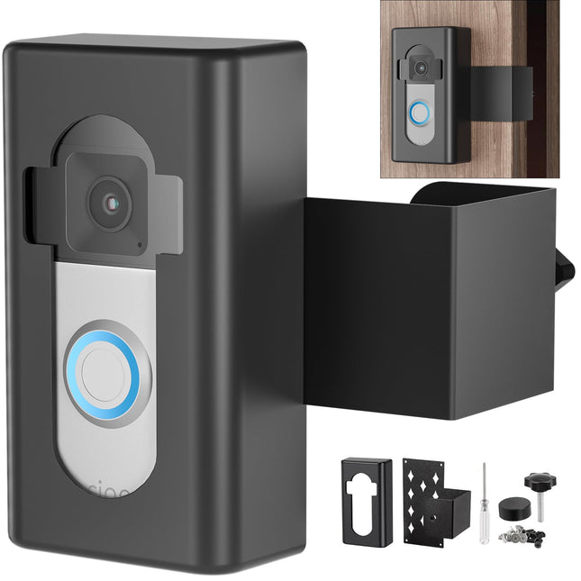 Anti-Theft Video Doorbell Mount,Ahbteym Mount No Drill Bracket Holder Accessories for Apartment Home Rentals Compatible 