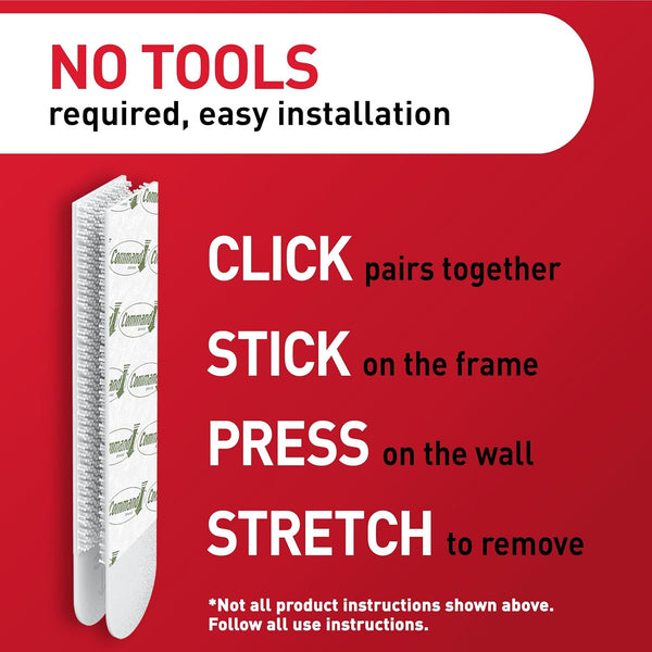 Command 15 Lb & 10 Lb Large and Medium Picture Hanging Strips 28 Assorted Pairs (56 Command Strips), Damage Free Hanging Picture Hangers, Great