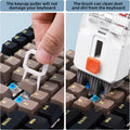 Keyboard Cleaning Kit Laptop Cleaner, 10-In-1 Computer Screen Cleaning Brush Tool, Multi-Function PC Electronic Cleaner Kit Spray for Ipad Iphone