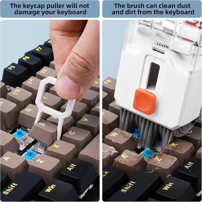 Keyboard Cleaning Kit Laptop Cleaner, 10-In-1 Computer Screen Cleaning Brush Tool, Multi-Function PC Electronic Cleaner 