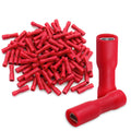 Baomain 0.11" Red Female Insulated Spade Wire Connector Electrical Crimp Terminal 18-22 AWG 2.8 X 0.5Mm (100PCS)