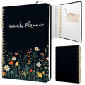 Weekly Planner Undated - 52 Weeks to Do List Notebook A5 for Work: Weekly Task, Habit Tracker Journal, Goal Setting, Agenda Sprial Bound Organizer
