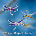 Dragonfly Earrings Gifts for Women 925 Sterling Silver Dragonfly Stud Earrings Jewelry Gifts