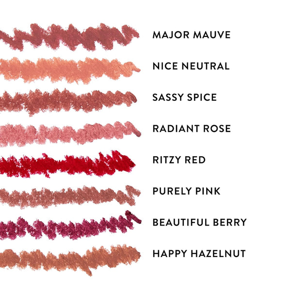 LAURA GELLER NEW YORK Modern Classic Lip Liner, Luxurious Creamy Long Lasting Lip Liner, Prevents Feathering and Fading, Radiant Rose Radiant