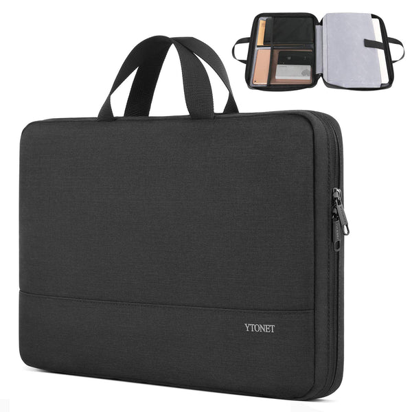 Ytonet 13 13.3 Inch Laptop Sleeve, TSA Slim Laptop Case with Handle, Water Resistant Computer Carrying Case, Compatible with Lenovo Macbook HP