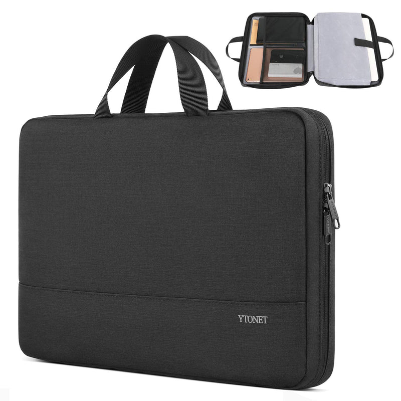 Ytonet 13 13.3 Inch Laptop Sleeve, TSA Slim Laptop Case with Handle, Water Resistant Computer Carrying Case, Compatible with Lenovo Macbook HP