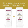 Dove Advanced Care Antiperspirant Caring Coconut, 2 Count Deodorant Stick for Women, for 48 Hour Protection And Soft And Comfortable Underarms,