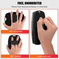 Silicone Body Scrubber - Zinc Infused-Highly Elastic Bristles Exfoliating Body Scrubber for Shower Body,Cellulite Reduction,Blood Circulation - Black