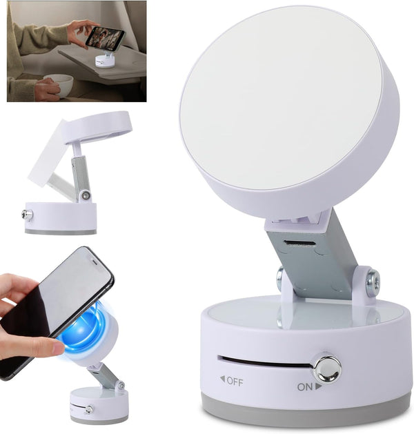 Vacuum Magnetic Suction Phone Holder, 2025 New Magnetic Multifunctional Holder, Foldable and Retractable Double-Sided Magnetic Phone Holder for