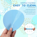 Chuangdi 8 Pcs Jar Opener Rubber Jar Gripper Pads 5'' round Coasters Heat Insulation Pad Trivet Non Tear Multi-Purpose Bottle Lid Openers for