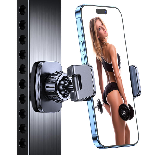 Magnetic Phone Holder for GymãStrong MagnetsãGym Magnetic Phone Holder Attach to Metal Surface, Magnetic Phone Mount