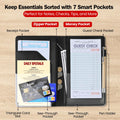 LINTRU Server Book, Durable Construction Server Books for Waitress, Efficient Organization Waitress Book, Compact and Convenient Waitress Books