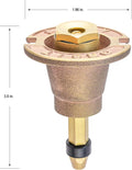 Orbit 54070 Brass Pop-Up Flush Head Sprinkler with Full Pattern Spray Nozzle