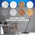 Matthew Microfiber Mop Refills Compatible with Hardwood Floor 'N More, Mop Head Replacement Reusable for Large Surface Compatible with Shmop and