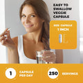 Viva Naturals Vitamin C and Zinc Supplement (250 Capsules) - 1000 Mg Vitamin C with Zinc 20 Mg Antioxidant Supplements for Immune Support, Vitamin