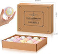 Bath Bombs 20 PCS Set, Organic Bath Bombs with Natural and Safe Essential Oil, Handmade Rich Bubble for Skin Moisturizing, Present for Her/Him,