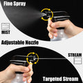 Small Water Spray Bottle for Hair, Frosted Clear Plastic Small Squirt Bottle with Adjustable Mist/Stream, Refillable Empty Mister Spray Bottles
