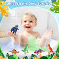 Bath Bombs for Kids with Surprise Toys inside - 16 Pack Organic Dinosaur Eggs Bath Bombs Gift Set, Dino Eggs, Dinosaur Toys for Kids 3 4 5 6 7 8 9