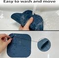 Shower Drain Cover Tub Stopper,2 Pieces Sewer Anti-Odor Mat Deodorizing Drain Plugs for Kitchen,Bathroom and Laundry(5.9X5.9 Inch) Blue